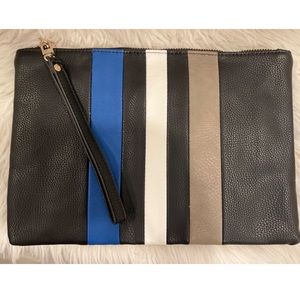 Color Blocked Clutch Bag